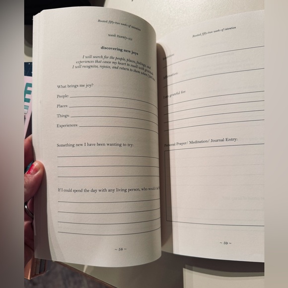 NEW Hawaiian rooted journal: fifty-two weeks of intention - Picture 6 of 7